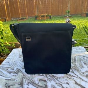 Burberry London Shoulder Bag  Black Nylon